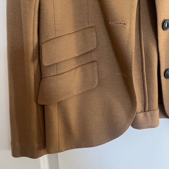 Rag & Bone Tan Blazer with Button Detail, slade wool - Picture 6 of 9